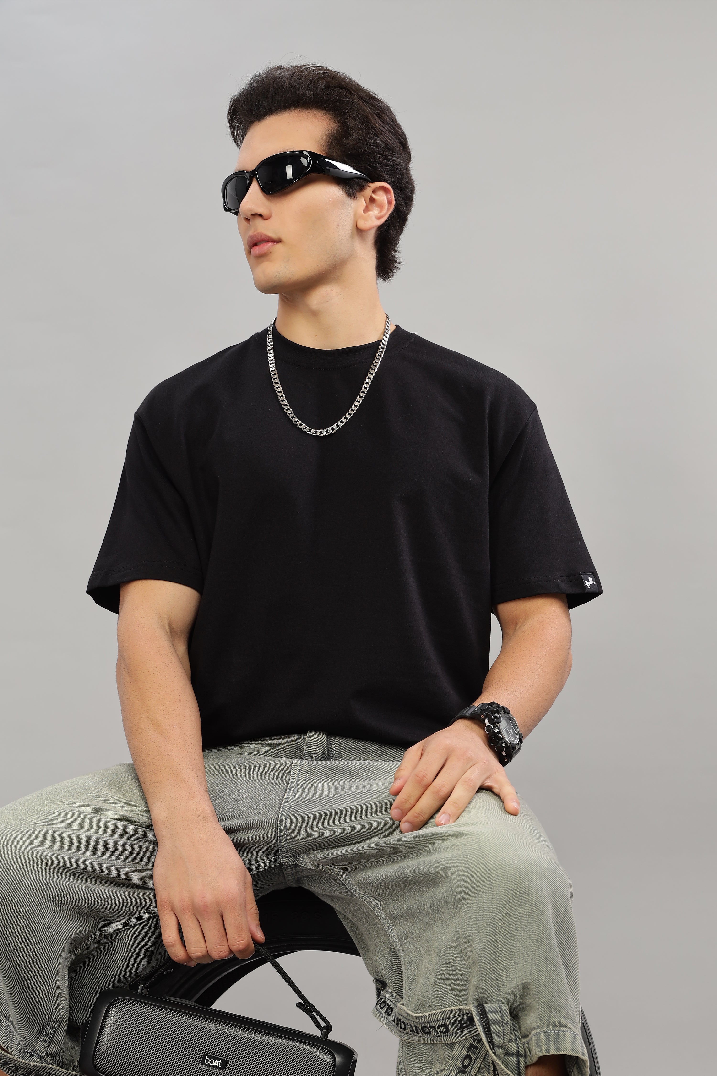 Men's Oversized T-Shirt – Black