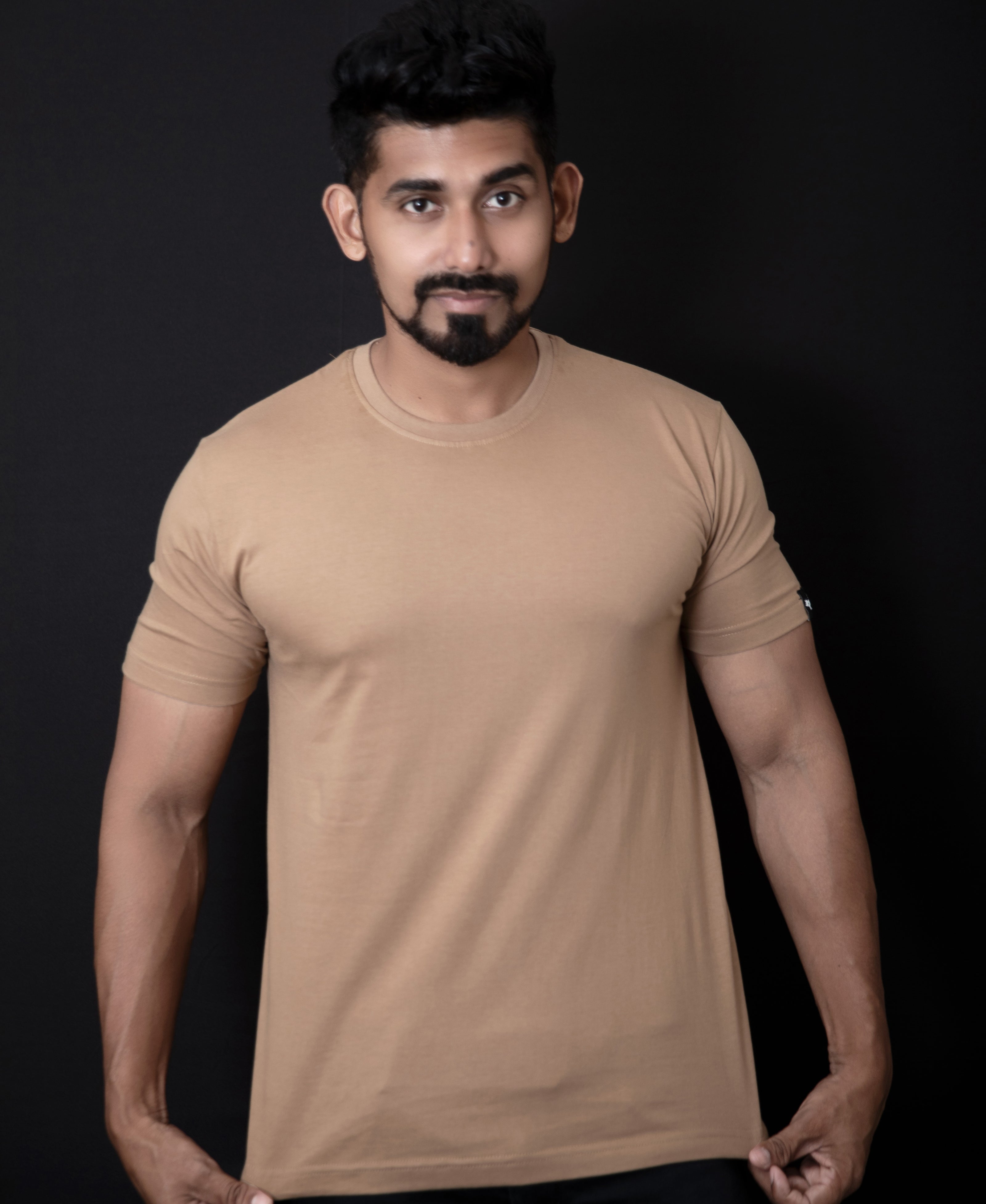 Men's Regular T-Shirt - Beige