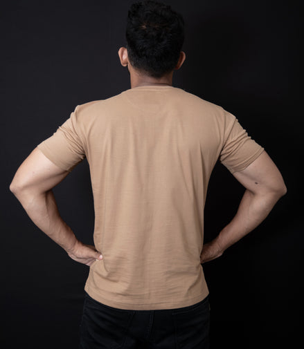 Men's Regular T-Shirt - Beige