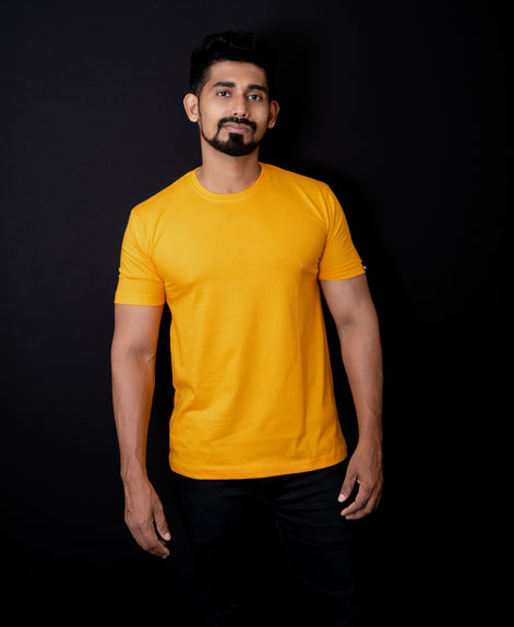 Men's Regular T-Shirt - Mustard