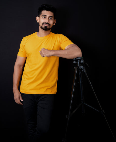 Men's Regular T-Shirt - Mustard