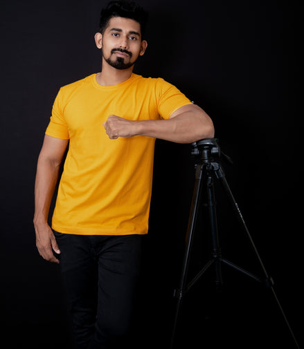Men's Regular T-Shirt - Mustard