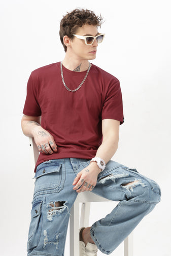 Men's Regular T-Shirt - Maroon
