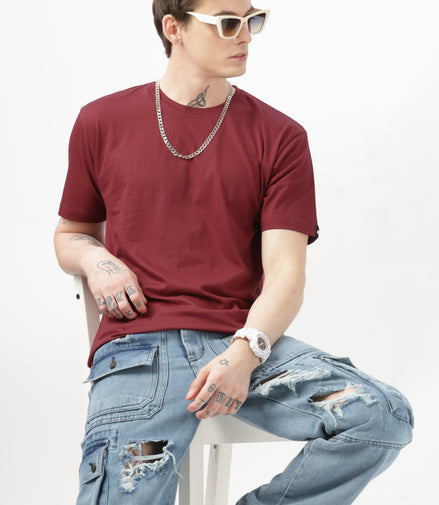 Men's Regular T-Shirt - Maroon