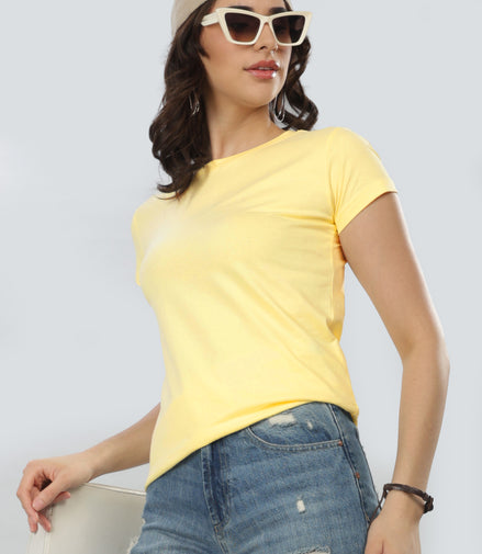 Women's Regular T-Shirt - Lemon Yellow